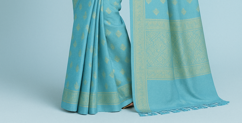 Elegant Sky Blue Banarasi Silk Saree for Women – Traditional Ethnic Wear